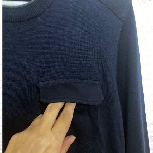 Ted Baker London Saysay Crew Neck Sweater Navy Black Size 4 - Picture 10 of 16